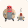 Fatson Plush And Keychain